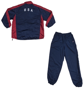 Michelle Akers Worn Nike Team USA Warm Up Jacket & Pants (Akers LOA)